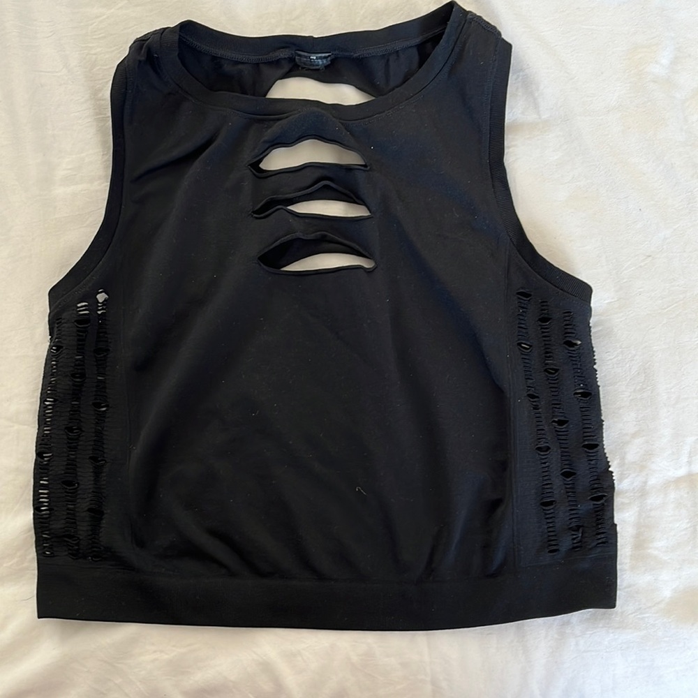 VS black cut out top size small